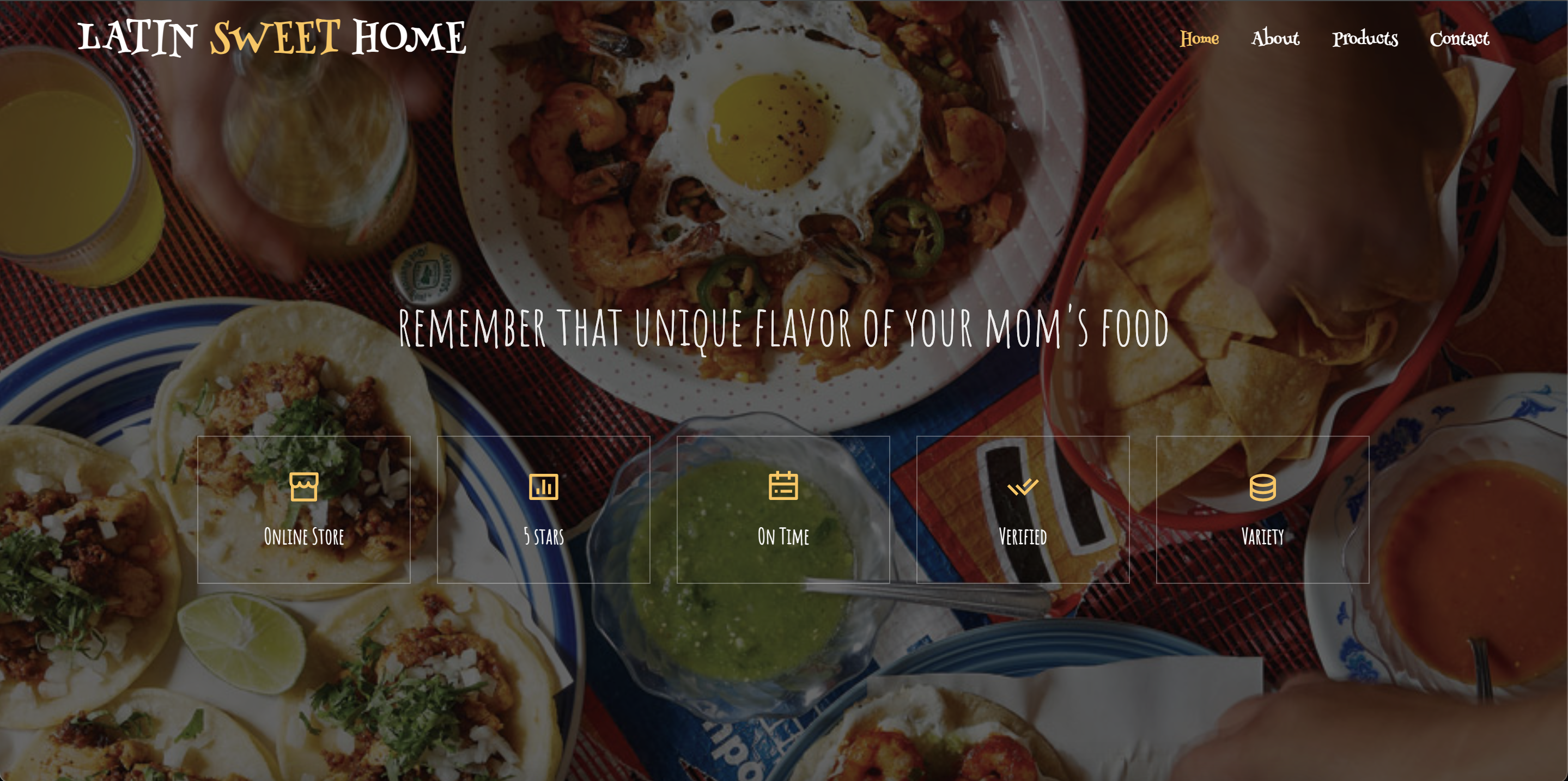 Latin Sweet Home — showcase website